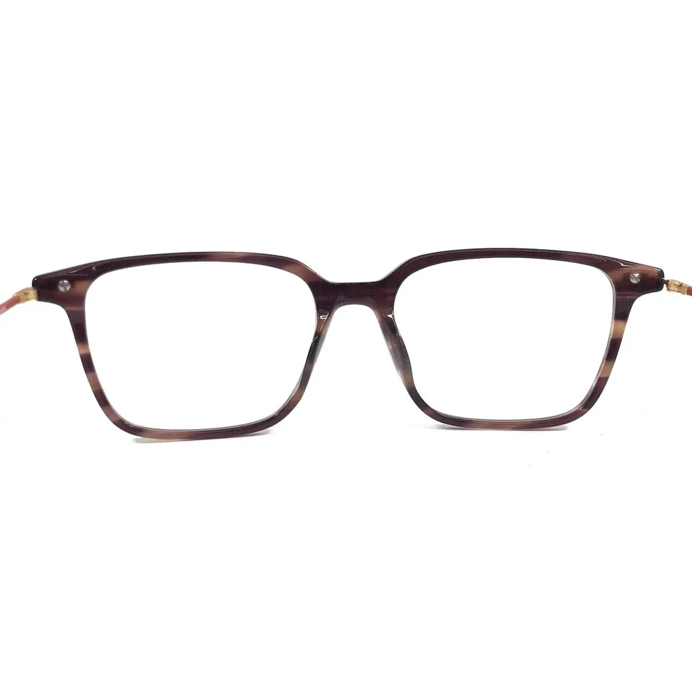 Bulova Eyeglasses Frame KENMORE BROWN Orange Oversized Square Full Rim 54-17-140